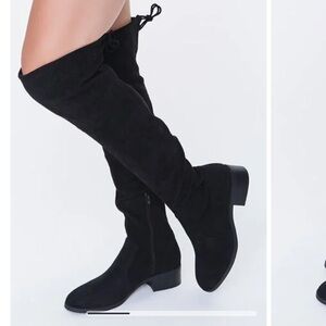 Forever 21 Faux Suede Over-the-Knee Boots